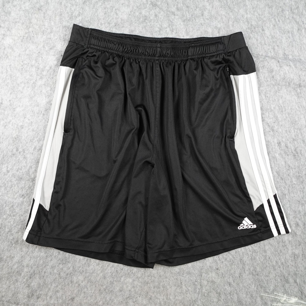 Adidas Shorts Mens Extra Large Black Aeroready Three Stripe GN1504 Aeroready Gym
